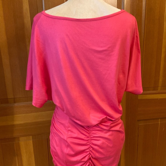 Ruched Batwing Sleeve Bodycon Dress - Picture 14 of 15